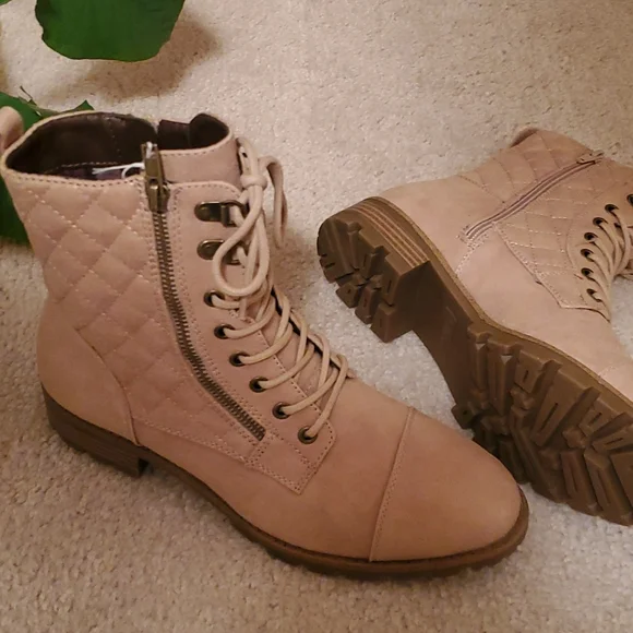 White Mountain Combat Style Boots - Picture 4 of 8